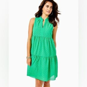 Lilly Pulitzer Novella Dress Agave Green Size Medium